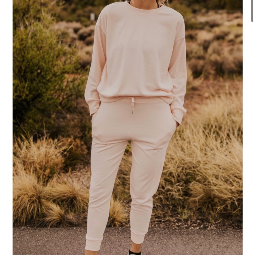 Pink sweat set
